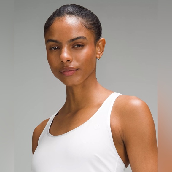 NWT Scoop-Neck Pleated Linerless Tennis Dress - White - 2 - Picture 3 of 13